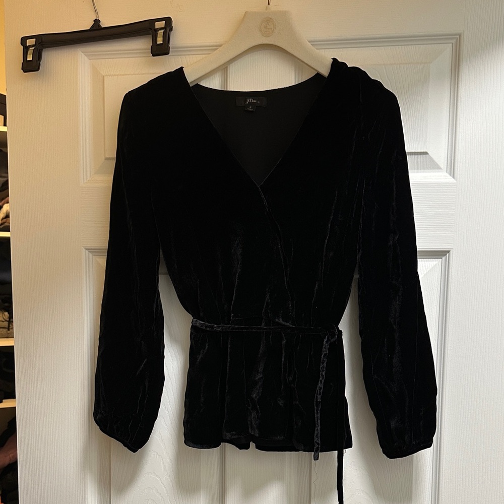 JCREW Velvet Top
